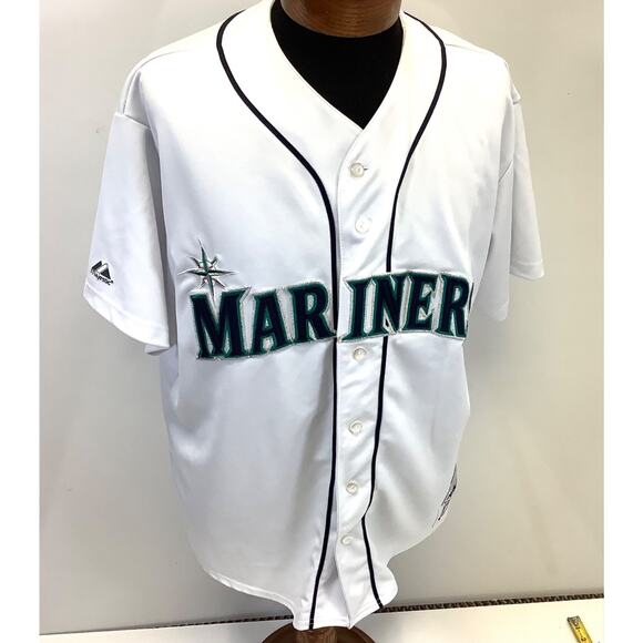 Vintage Bret Boone Seattle Mariners Majestic Mens White Home Jersey Sz XXL VGC - Picture 1 of 8